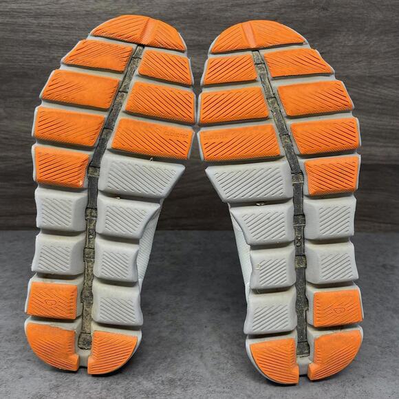 On Cloud X3 Running Shoes Womens Size 8.5 Grey Orange Sneakers